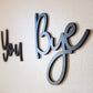 Boho-Wanddekor aus Holz – Buchstaben-Schild mit „LOVE YOU“ & „BYE“ – stilvolle Dekoration für Zuhause, Wohnzimmer & Schlafzimmer💕🏡