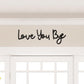 Boho-Wanddekor aus Holz – Buchstaben-Schild mit „LOVE YOU“ & „BYE“ – stilvolle Dekoration für Zuhause, Wohnzimmer & Schlafzimmer💕🏡