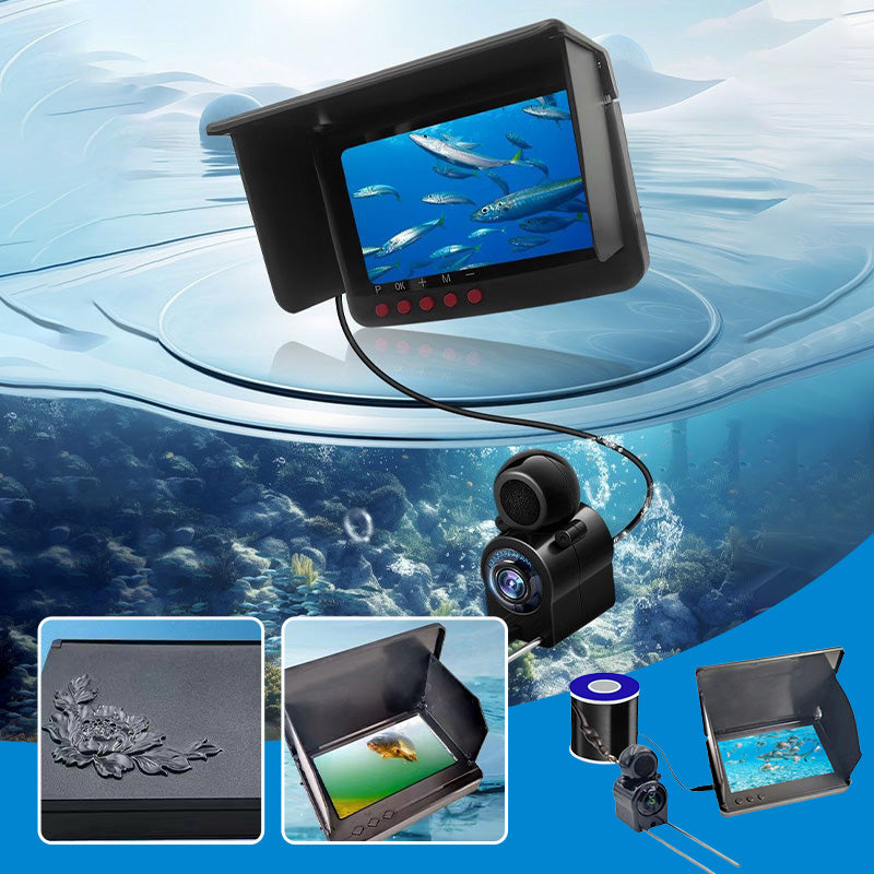 Fischfinder mit Unterwasserkamera – HD-Display, Nachtsicht – für Eis- & Meeresangeln🎣📷