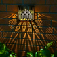 Solar-Wandleuchte mit Lochmuster – dekorativ & energiesparend – ideal für Garten, Terrasse & Eingangsbereich☀️💡