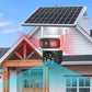 Solarbetriebene Überwachungskamera mit Akku – Dual-Objektiv, 3-geteiltes Bild, HD-Nachtsicht – per App steuerbar für Zuhause☀️🔋