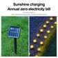 ☀️✨ Solar-LED-Deko-Set – blaue Lichterkette & Bodenspikes für Garten, Weg & Beet, wasserfest & automatisch🌿