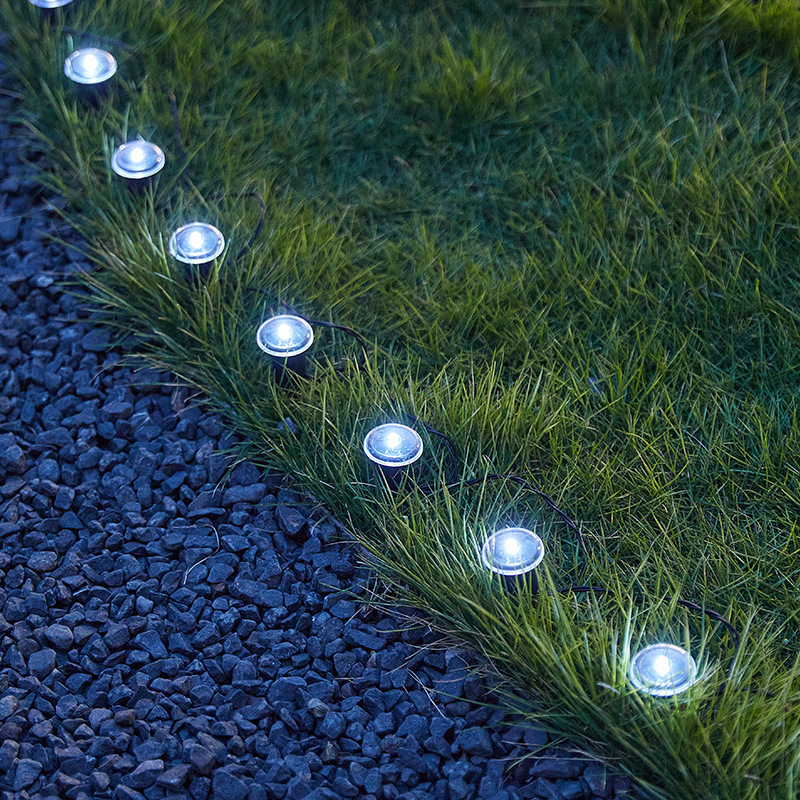 ☀️✨ Solar-LED-Deko-Set – blaue Lichterkette & Bodenspikes für Garten, Weg & Beet, wasserfest & automatisch🌿