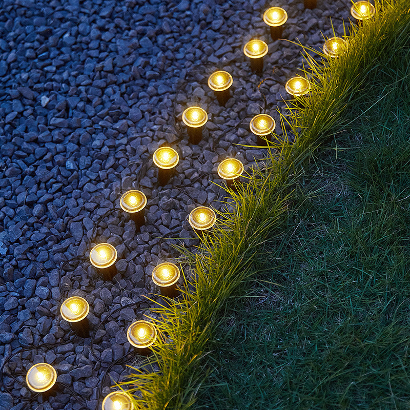 ☀️✨ Solar-LED-Deko-Set – blaue Lichterkette & Bodenspikes für Garten, Weg & Beet, wasserfest & automatisch🌿