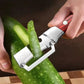 Verdickter Edelstahl-Multischäler – rasiermesserscharfe Klinge, ergonomisch geformt – zum Schälen & Schneiden von Obst & Gemüse🥒🔪