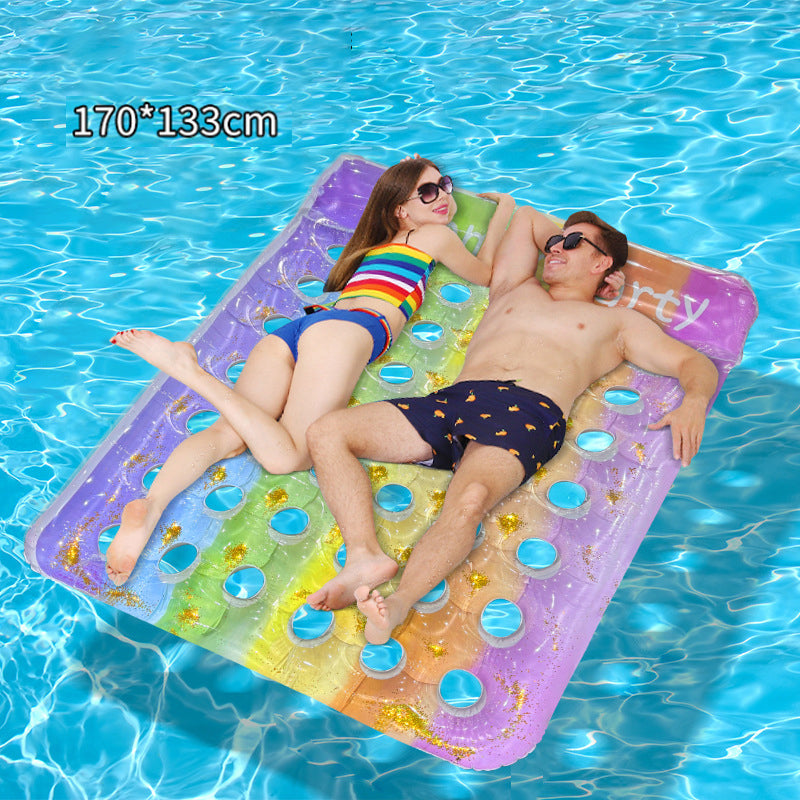 🔥Solange der Vorrat reicht 50 % Rabatt!🎉Aufblasbare Schwimmmatte aus verstärktem PVC