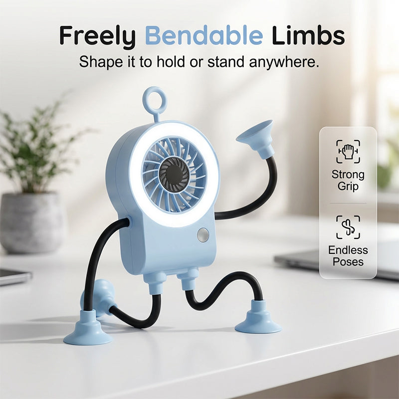 📢Mid-Season Sale: −50% nur für kurze Zeit⏰🤖 LED-Handventilator mit digitaler Anzeige – niedliches Roboter-Design, für Schreibtisch & unterwegs, ideal für heiße Tage 🌬️✨