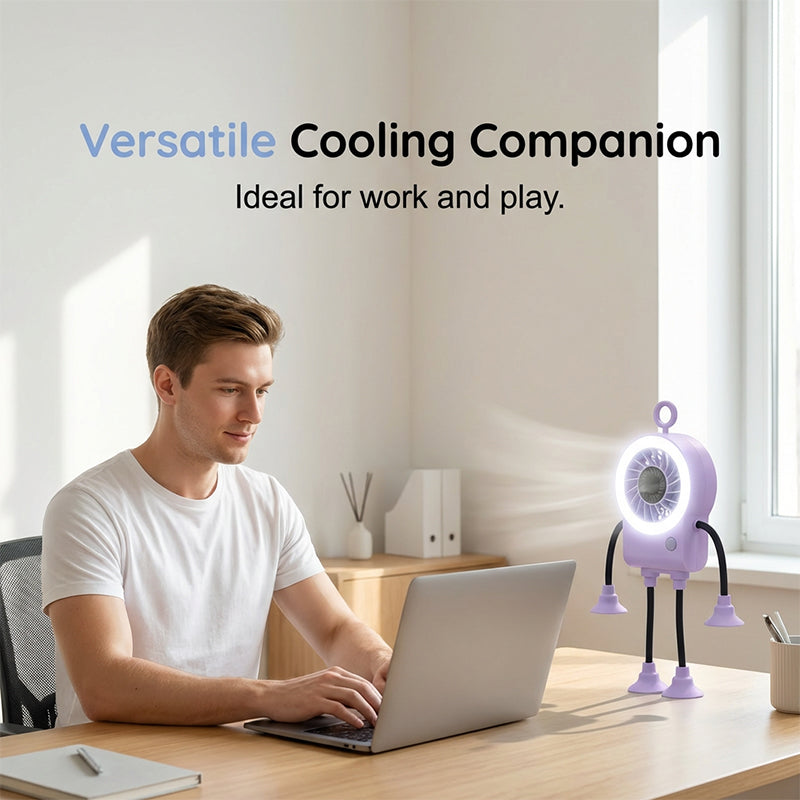 📢Mid-Season Sale: −50% nur für kurze Zeit⏰🤖 LED-Handventilator mit digitaler Anzeige – niedliches Roboter-Design, für Schreibtisch & unterwegs, ideal für heiße Tage 🌬️✨