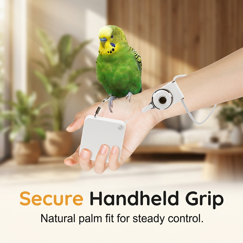 Leichte automatische Vogelleine für Papageien – mit Gurtband, schützt die Füße – ideal für Ausflüge mit Wellensittichen, Nymphensittichen & Co.🦜🌿