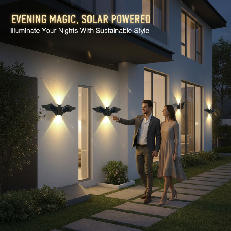 Solartier-Wandleuchte mit Schmetterling & Fledermaus – wasserdicht, LED & energiesparend – dekorativ für Garten, Terrasse & Hauswand🦋💡