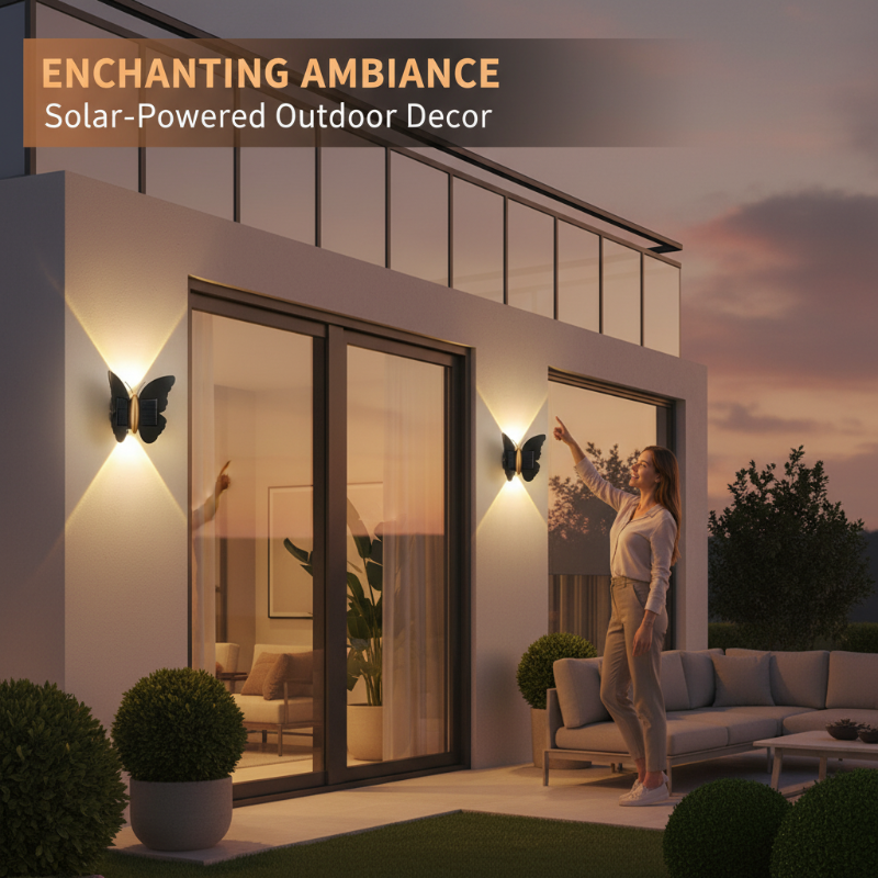 Solartier-Wandleuchte mit Schmetterling & Fledermaus – wasserdicht, LED & energiesparend – dekorativ für Garten, Terrasse & Hauswand🦋💡