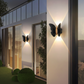 Solartier-Wandleuchte mit Schmetterling & Fledermaus – wasserdicht, LED & energiesparend – dekorativ für Garten, Terrasse & Hauswand🦋💡
