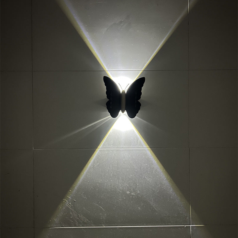Solartier-Wandleuchte mit Schmetterling & Fledermaus – wasserdicht, LED & energiesparend – dekorativ für Garten, Terrasse & Hauswand🦋💡
