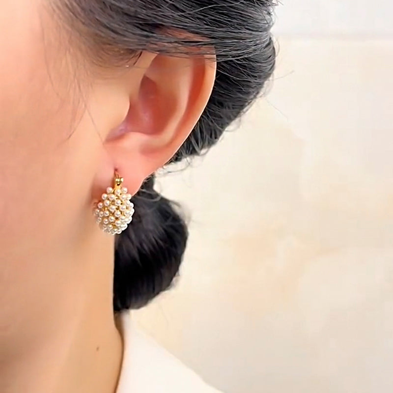 💫 50 % RABATT 💎 Französische Perlen-Ohrringe – elegant, vielseitig & zeitlos, Luxus-Ohrclips für Damen