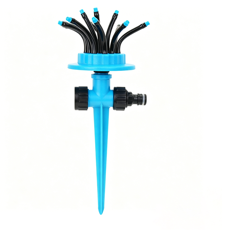 Flexibler Gartensprinkler mit 12 Düsen – einstellbar & gleichmäßige Bewässerung – ideal für Rasen, Beete & Pflanzen💧🌱