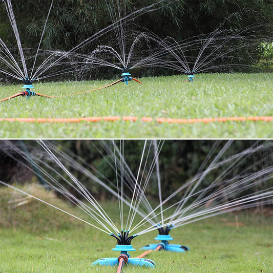 Flexibler Gartensprinkler mit 12 Düsen – einstellbar & gleichmäßige Bewässerung – ideal für Rasen, Beete & Pflanzen💧🌱