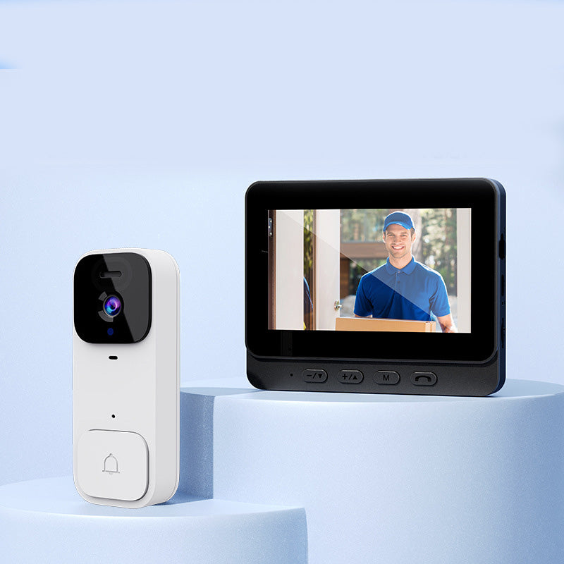 📹 Intelligente Video-Türklingel mit Display – kabellose Gegensprechanlage, HD-Überwachung & Nachtsicht für mehr Sicherheit zu Hause 🏠