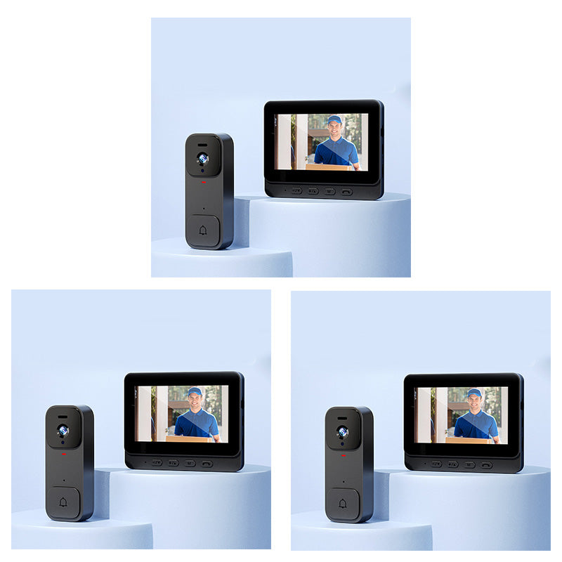 📹 Intelligente Video-Türklingel mit Display – kabellose Gegensprechanlage, HD-Überwachung & Nachtsicht für mehr Sicherheit zu Hause 🏠