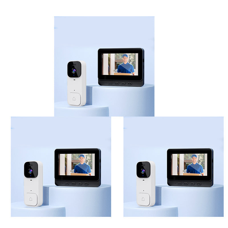 📹 Intelligente Video-Türklingel mit Display – kabellose Gegensprechanlage, HD-Überwachung & Nachtsicht für mehr Sicherheit zu Hause 🏠