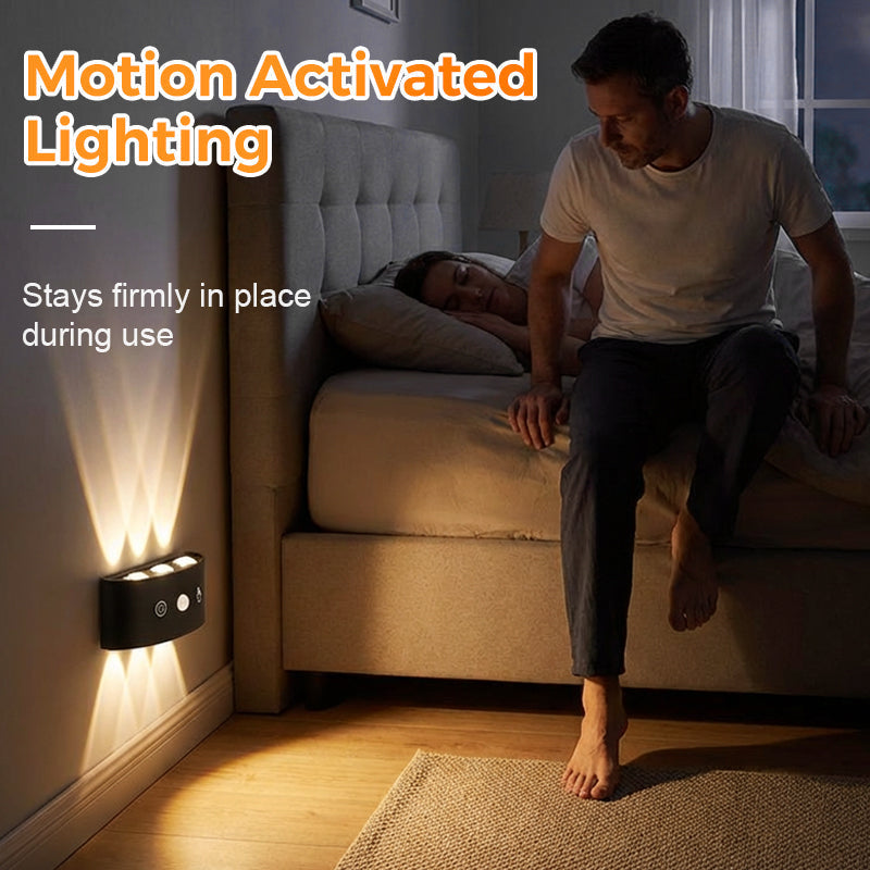 💡 50% RABATT! 🔋 Wiederaufladbare LED-Wandleuchte mit Bewegungssensor – magnetisch, ohne Bohren & Kabel, für Schlafzimmer & Flur