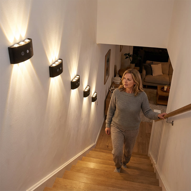 💡 50% RABATT! 🔋 Wiederaufladbare LED-Wandleuchte mit Bewegungssensor – magnetisch, ohne Bohren & Kabel, für Schlafzimmer & Flur