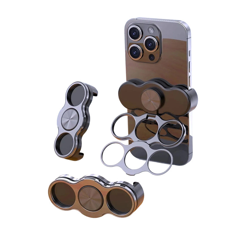 Multifunktionaler Handyhalter und Ständer mit 4 Magnetringen