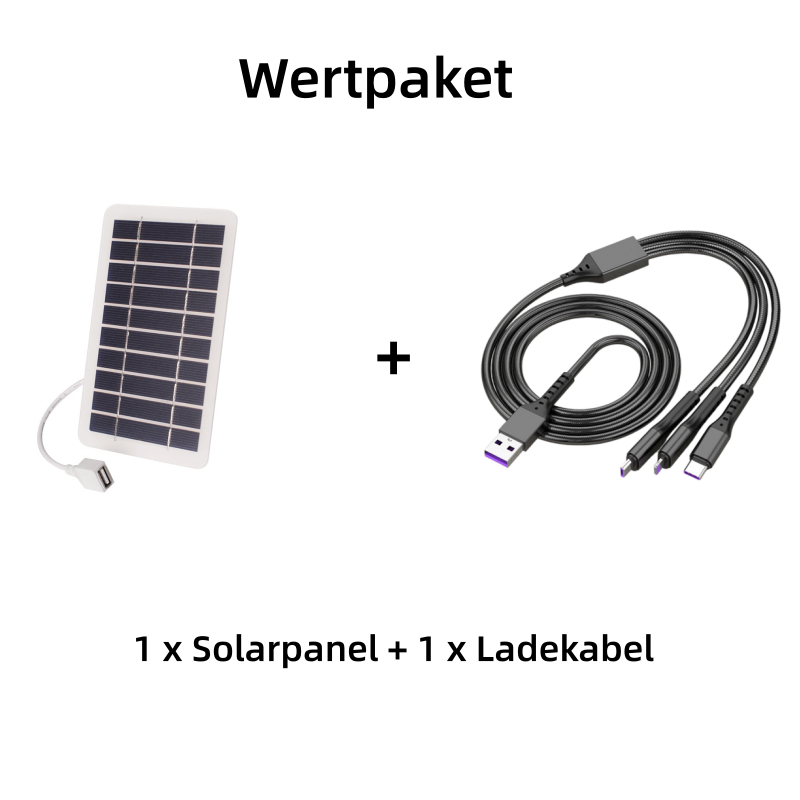 🔥Flexibles Solarpanel mit 2W und 5V