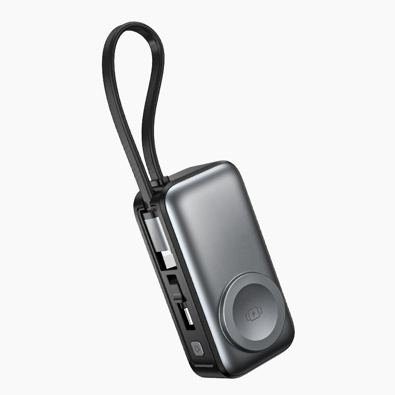 📢50 % RABATT⏰ 3‑in‑1 Magnetische Mini‑Powerbank 5000 mAh, kabelloses Laden für iPhone, Watch & Android