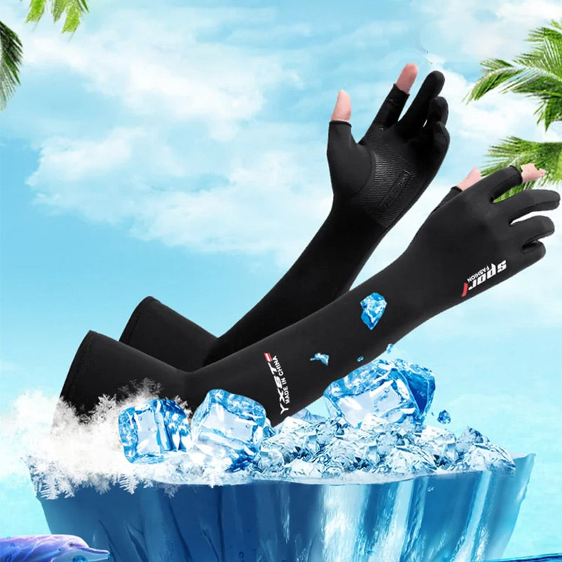Cycling Sun Protection Ice Silk Arm Sleeves