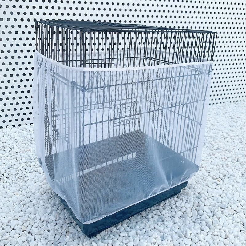 Verstellbare Nylon-Vogelkäfigabdeckung – mesh, atmungsaktiv & schützt vor Zugluft – ideal für Innen & Außen🐦🪶