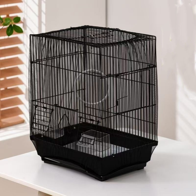 Verstellbare Nylon-Vogelkäfigabdeckung – mesh, atmungsaktiv & schützt vor Zugluft – ideal für Innen & Außen🐦🪶