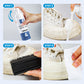 3-teiliges Schaum-Reinigungsset für Schuhe – ideal für weiße Sneaker – mit Bürste, Tuch & Trockenreiniger – in bunter Verpackung👟🧽