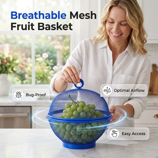 Kreativer Obst- & Gemüsekorb mit Deckel – zum Waschen, Abtropfen & Aufbewahren – platzsparend, praktisch & hygienisch – ideal für Küche & Kühlschrank🍎🥬