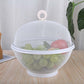 Kreativer Obst- & Gemüsekorb mit Deckel – zum Waschen, Abtropfen & Aufbewahren – platzsparend, praktisch & hygienisch – ideal für Küche & Kühlschrank🍎🥬