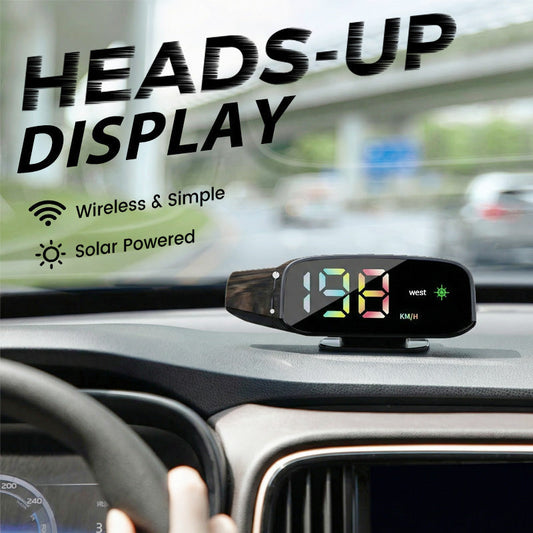 Solarbetriebener Auto-HUD-Tachometer