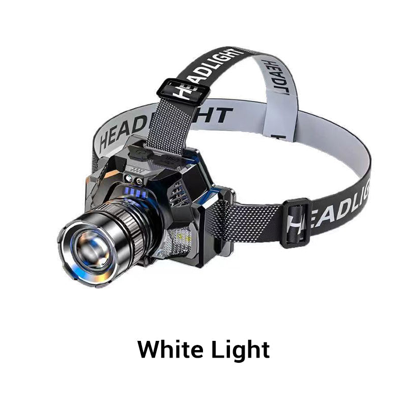 Wiederaufladbare Superhelle LED-Stirnlampe – leicht, leistungsstark & vielseitig – ideal für Camping, Laufen & Outdoor-Arbeiten🏕️🔦