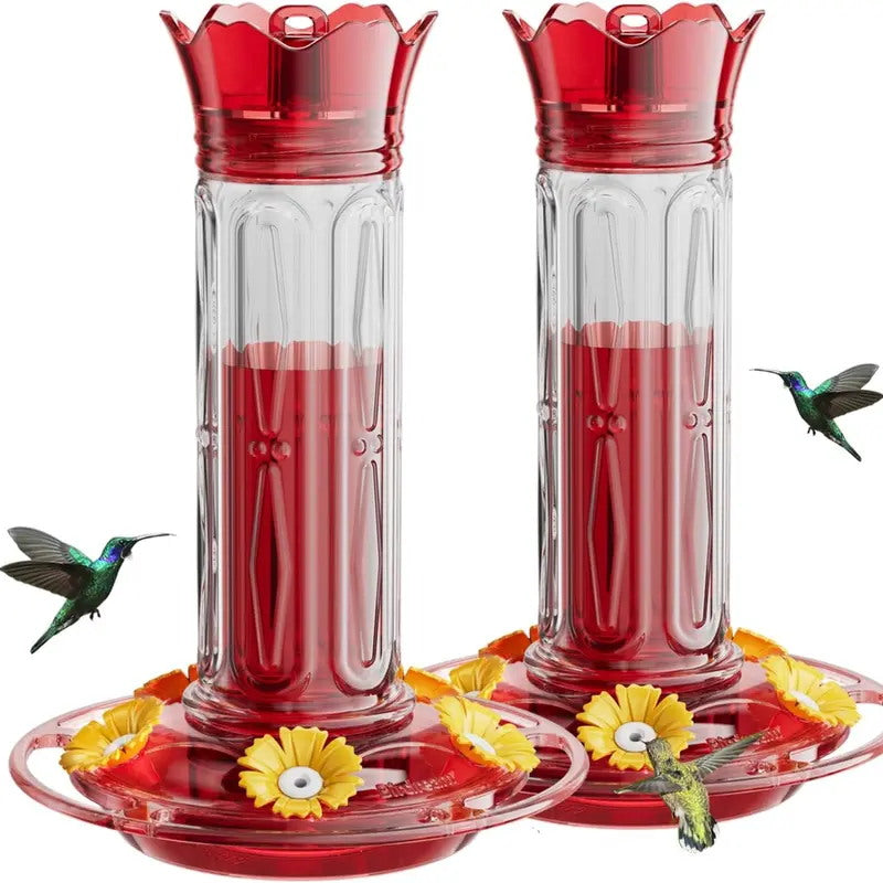 Hängender Kolibri-Futterspender mit Ameisenschutz – wetterfest, einladend & praktisch – ideal für Garten, Balkon & Terrasse🐦🌺