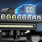🚲💡 LED-Fahrrad-Frontlicht mit Hupe – Wasserdichtes, wiederaufladbares Licht für Nachtfahrten und Mountainbike