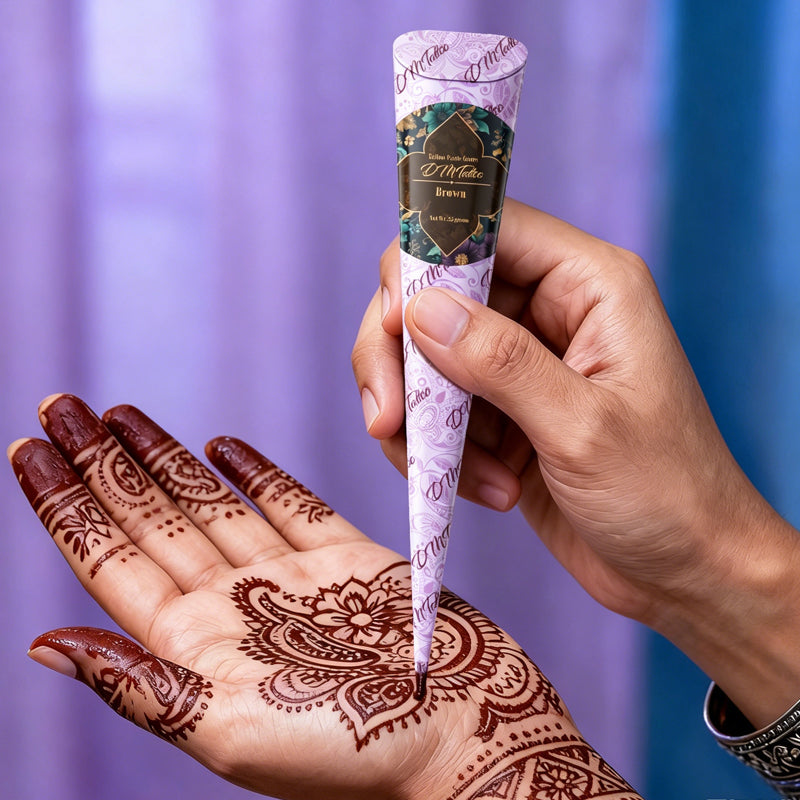 Komplettes 3-Farben-Henna-Tattoo-Set – ideal für natürliche Körperkunst – einfach anzuwenden, langanhaltend & hautverträglich – perfekt für Partys & Festivals