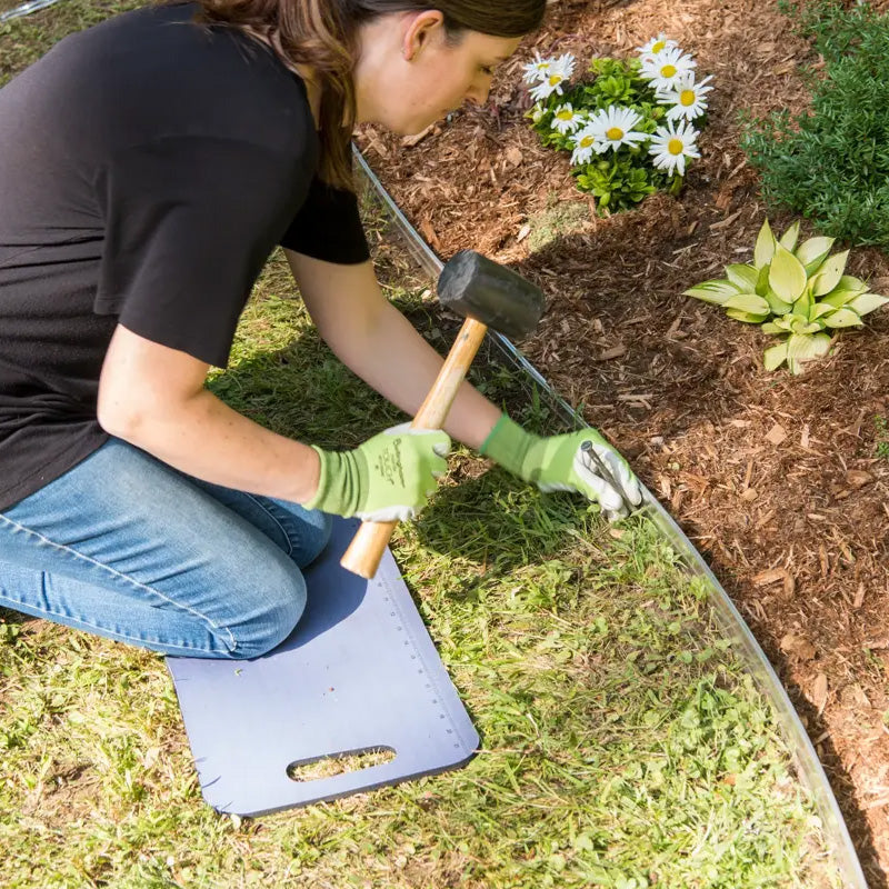 🌿🏡 Schwarze Rasenkante aus PE-Kunststoff – Flexible Gartenbegrenzung für Rasen, Beete und Wege