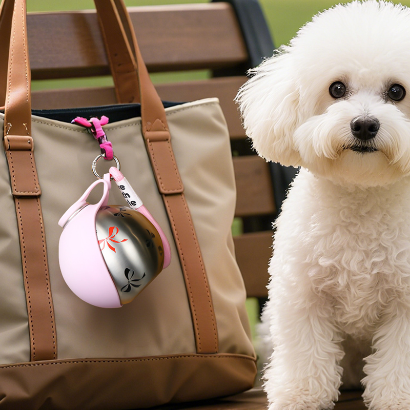 💧 50 % Rabatt – Tragbarer Falt-Trinkbecher aus 304er Edelstahl – BPA-frei, leicht zu reinigen & mit praktischem Tragegriff – für Hunde & Katzen ✨