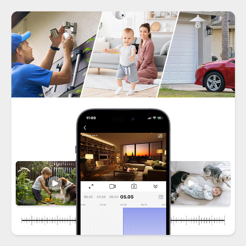 WLAN-Kamera in Glühbirnen-Optik – 4MP, Nachtsicht & App-Steuerung
