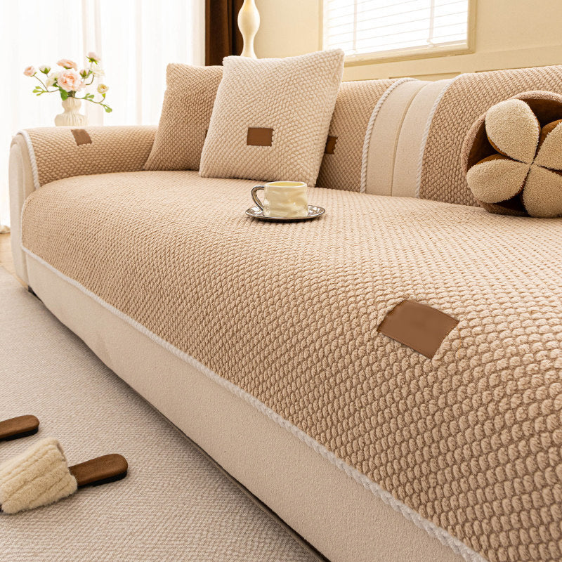 🛋️ Gepolsterte rutschfeste Sofaabdeckung – ultraweich, waschbar & kratzfest – ideal für Kinder und Haustiere 🐾
