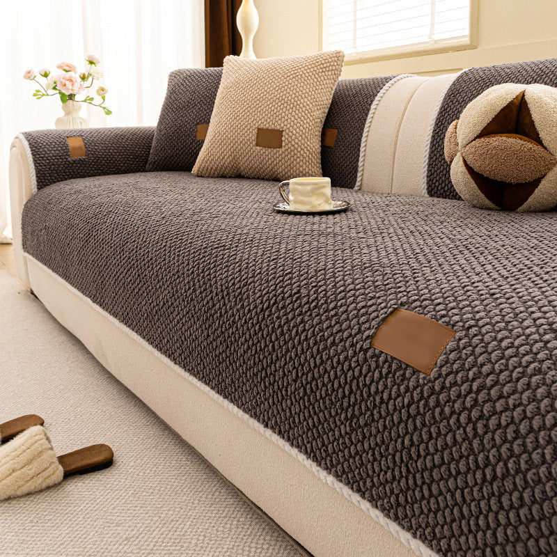 🛋️ Gepolsterte rutschfeste Sofaabdeckung – ultraweich, waschbar & kratzfest – ideal für Kinder und Haustiere 🐾