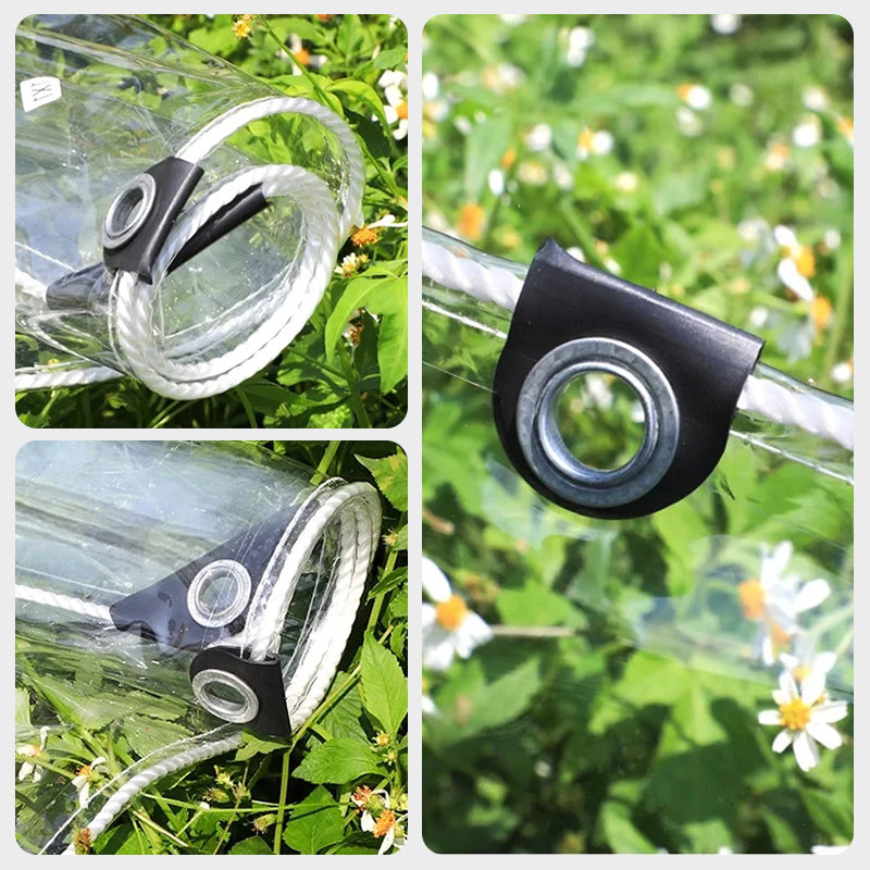 Schwerlast-Schutzplane – wetterfest, transparent & 14 Mil stark – ideal für Bau, Garten & Outdoor – reißfest & langlebig🛡️🌧️