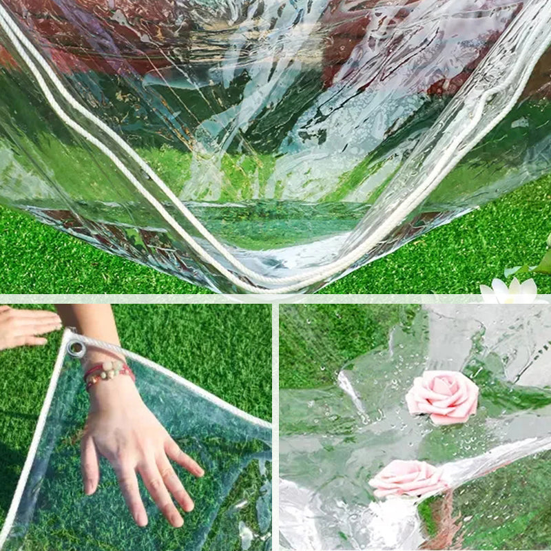 Schwerlast-Schutzplane – wetterfest, transparent & 14 Mil stark – ideal für Bau, Garten & Outdoor – reißfest & langlebig🛡️🌧️