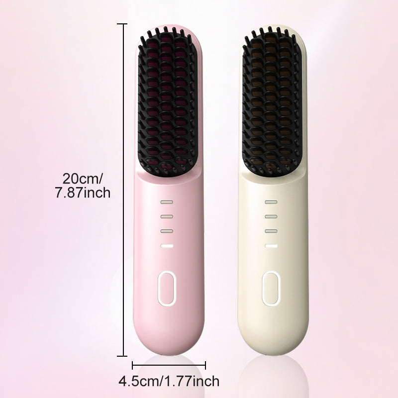 💇‍♀️Kabellose Keramik-Haarglättungsbürste – schonend zum Haar, einfach in der Handhabung & hitzebeständig ✨