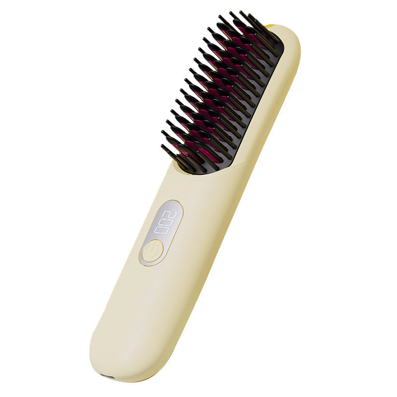 💇‍♀️Kabellose Keramik-Haarglättungsbürste – schonend zum Haar, einfach in der Handhabung & hitzebeständig ✨