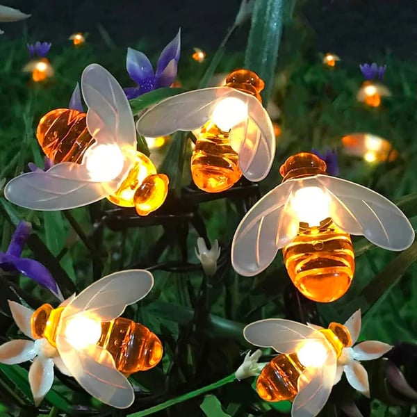 Solare Bienenleuchten – niedliches Design für Garten, Balkon & Terrasse – dekorativ & energiesparend – automatisches Einschalten bei Dunkelheit🐝☀️