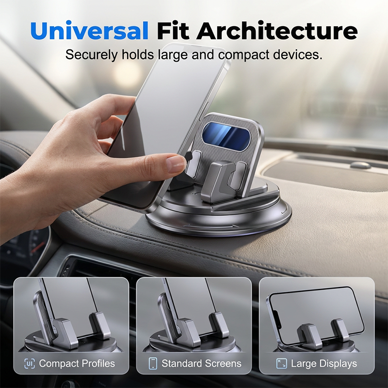 Drehbarer Auto-Handyhalter fürs Armaturenbrett – stabil, kompakt & vielseitig – ideal für Navigation & freihändiges Telefonieren🚗📱